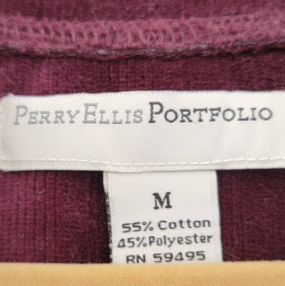 Perry Ellis Portfolio Stretch Corduroy Light Jacket size medium - Picture 7 of 7